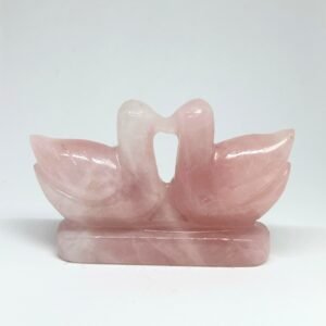 Rose Quartz Love Birds