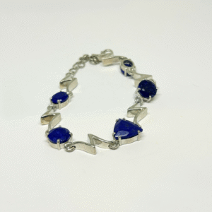 Lapis Lazuli Silver Bracelet